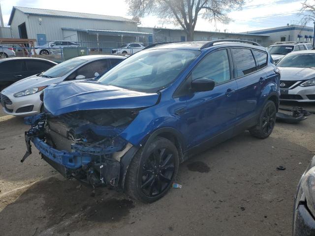 1FMCU9GD1JUD21288 - 2018 FORD ESCAPE SE BLUE photo 1