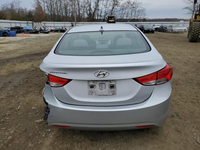 5NPDH4AE2DH400145 - 2013 HYUNDAI ELANTRA GLS SILVER photo 6