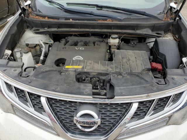 JN8AZ1MU0CW121596 - 2012 NISSAN MURANO S WHITE photo 11