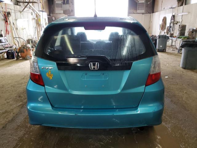 JHMGE8H68DC055337 - 2013 HONDA FIT SPORT TEAL photo 6