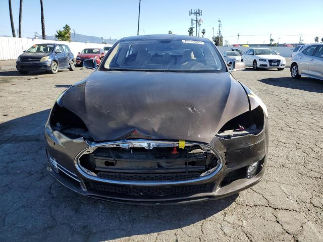 5YJSA1H16EFP57129 - 2014 TESLA MODEL S ყავისფერი ფოტო 5
