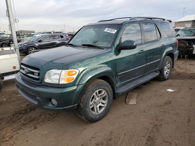 5TDBT48A43S176667 - 2003 TOYOTA SEQUOIA LIMITED GREEN photo 1