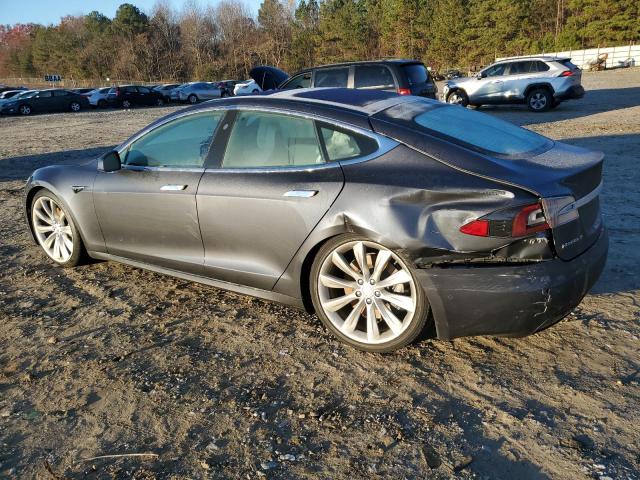 5YJSA1E25HF195807 - 2017 TESLA MODEL S ნაცრისფერი ფოტო 2