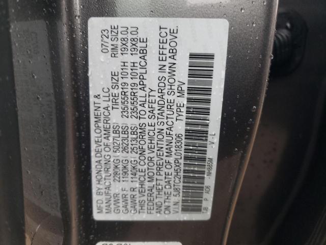 5J8TC2H5XPL018306 - 2023 ACURA RDX TECHNOLOGY GRAY photo 13