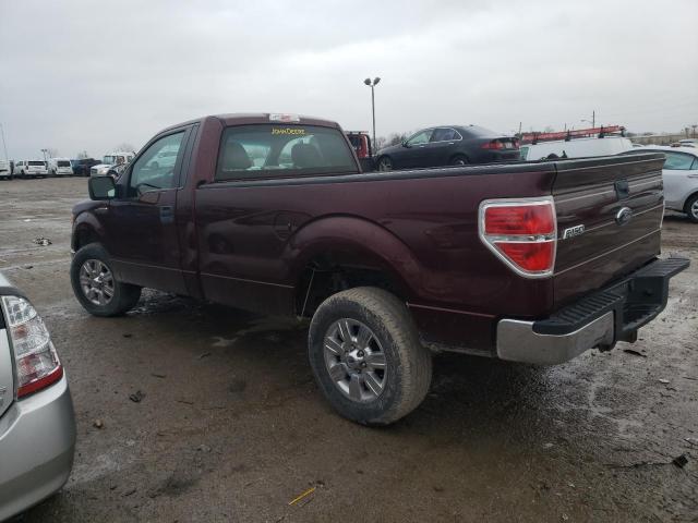 1FTRF14W39KB90839 - 2009 FORD F150 MAROON photo 2