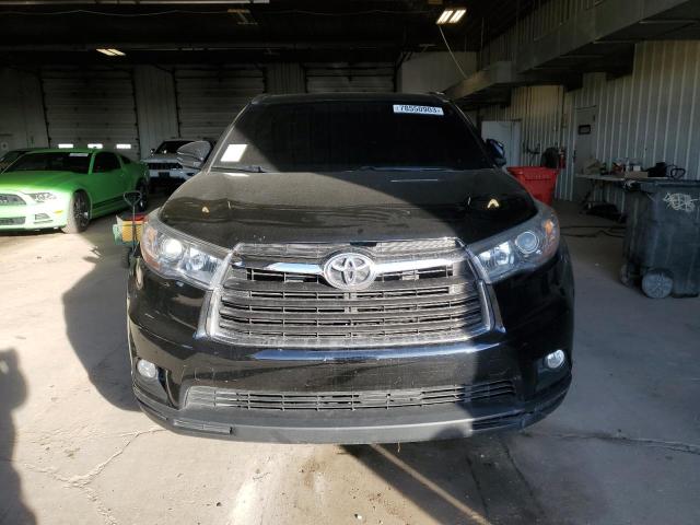 5TDJKRFH5FS177004 - 2015 TOYOTA HIGHLANDER XLE BLACK photo 5
