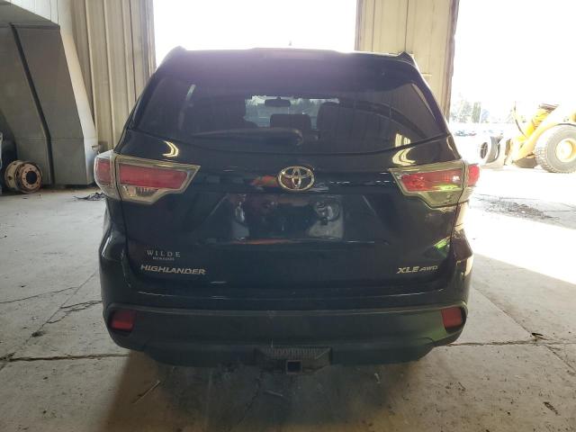 5TDJKRFH5FS177004 - 2015 TOYOTA HIGHLANDER XLE BLACK photo 6