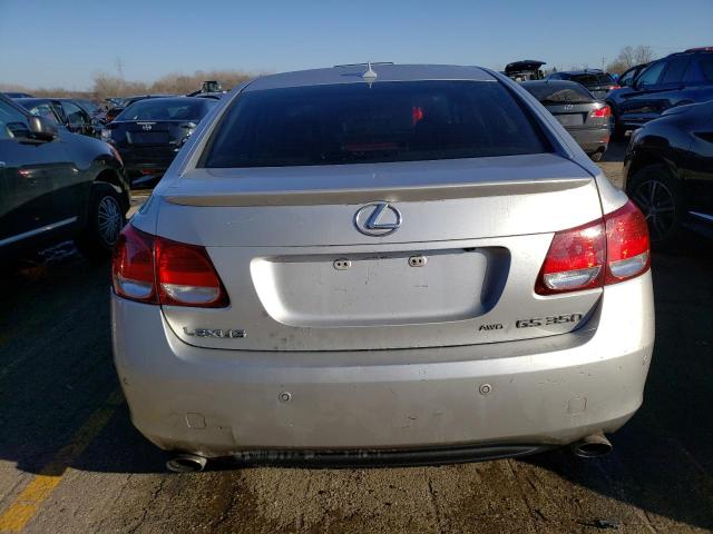 JTHCE96S670009886 - 2007 LEXUS GS 350 SILVER photo 6