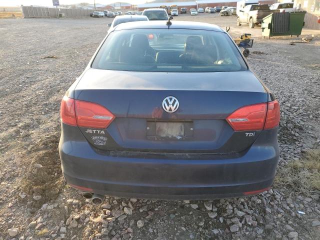 3VWLL7AJ1BM123839 - 2011 VOLKSWAGEN JETTA TDI BLUE photo 6