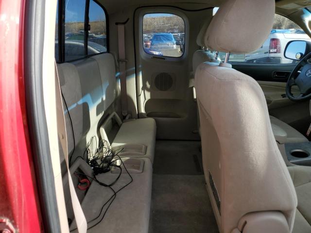 5TEUU42N56Z150913 - 2006 TOYOTA TACOMA ACCESS CAB წითელი ფოტო 10