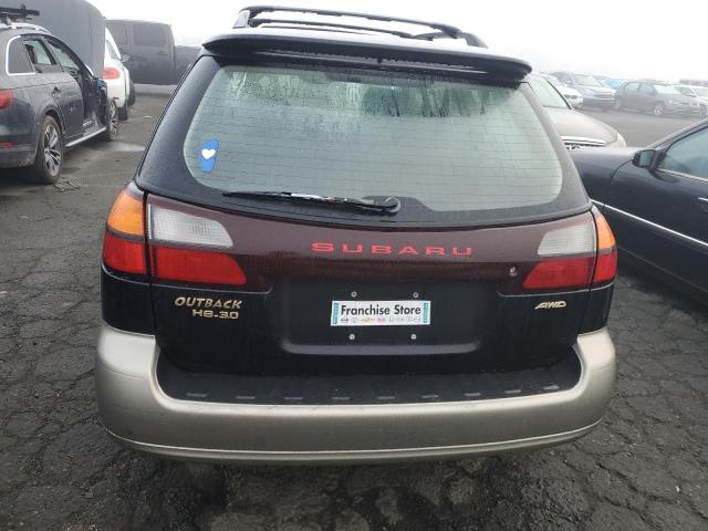 4S3BH806827634994 - 2002 SUBARU LEGACY OUTBACK H6 3.0 LL BEAN BLACK photo 6