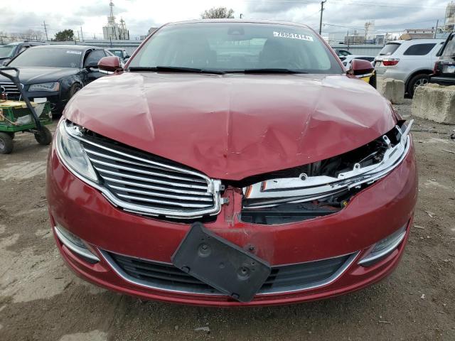 3LN6L2G99GR624483 - 2016 LINCOLN MKZ RED photo 5