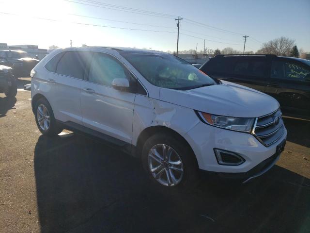 2FMTK4J81FBC19376 - 2015 FORD EDGE SEL WHITE photo 4