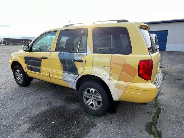 2HKYF18505H516019 - 2005 HONDA PILOT EXL YELLOW photo 2