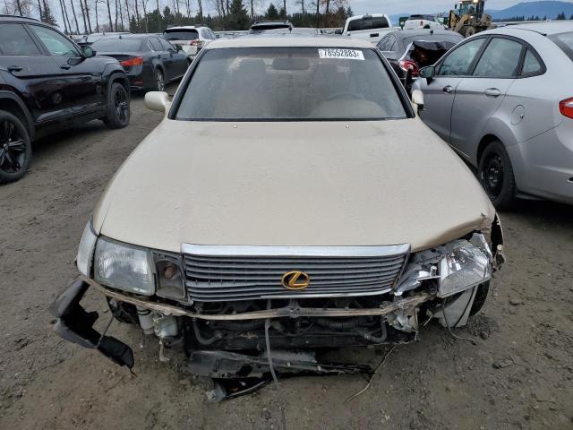 JT8UF11E1P0168142 - 1993 LEXUS LS 400 GOLD photo 5