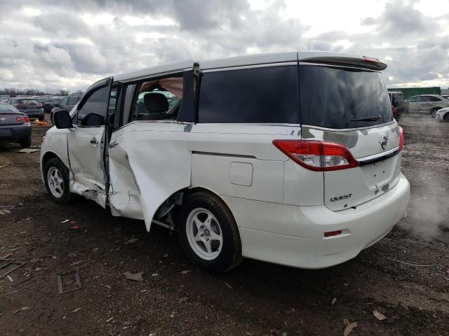 JN8AE2KP3C9039150 - 2012 NISSAN QUEST S WHITE photo 2