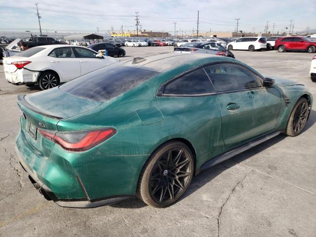 WBS33AZ03PCL91837 - 2023 BMW M4 COMPETITION GREEN photo 3