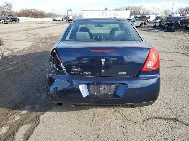 1G2ZA5E08A4147837 - 2010 PONTIAC G6 BLUE photo 6