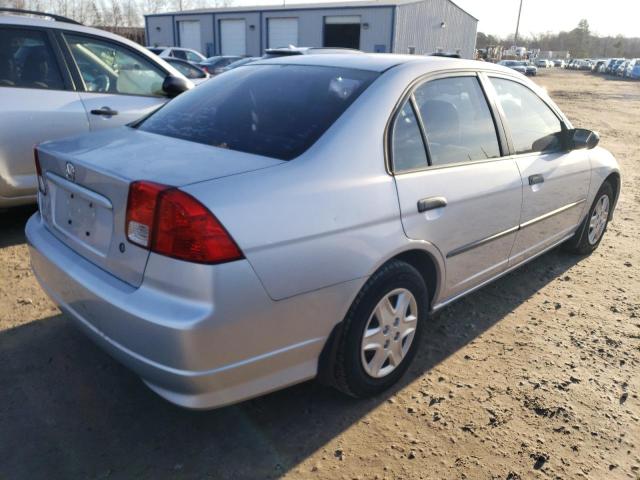 1HGES16355L011350 - 2005 HONDA CIVIC DX VP SILVER photo 3