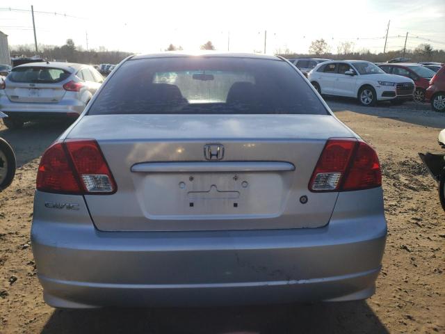 1HGES16355L011350 - 2005 HONDA CIVIC DX VP SILVER photo 6