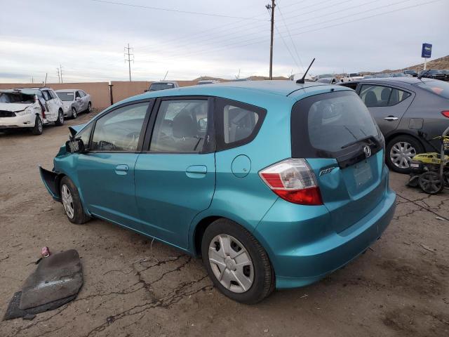 JHMGE8H30DC036965 - 2013 HONDA FIT TURQUOISE photo 2