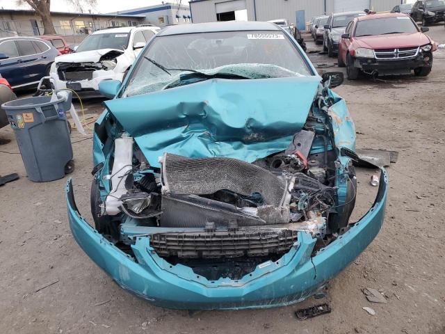 JHMGE8H30DC036965 - 2013 HONDA FIT TURQUOISE photo 5