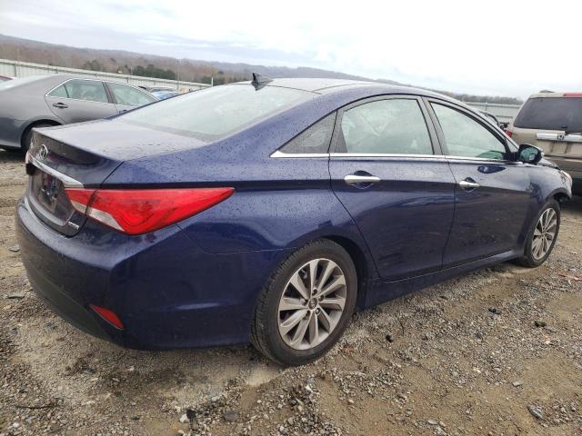 5NPEC4AC9EH900435 - 2014 HYUNDAI SONATA SE BLUE photo 3