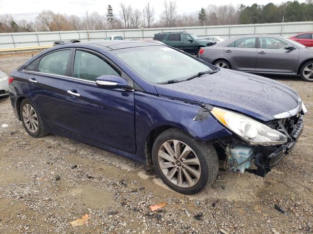 5NPEC4AC9EH900435 - 2014 HYUNDAI SONATA SE BLUE photo 4