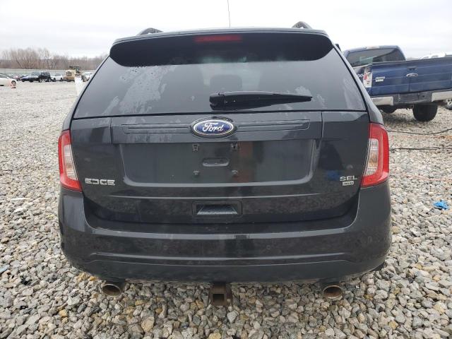 2FMDK4JC9DBE03163 - 2013 FORD EDGE SEL BLACK photo 6