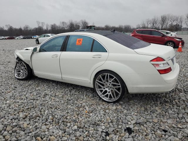 WDDNG86X88A195118 - 2008 MERCEDES-BENZ S 550 4MATIC WHITE photo 2
