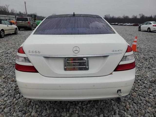 WDDNG86X88A195118 - 2008 MERCEDES-BENZ S 550 4MATIC WHITE photo 6