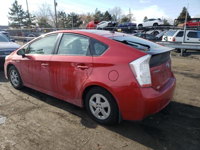 JTDKN3DU5A5125542 - 2010 TOYOTA PRIUS RED photo 2