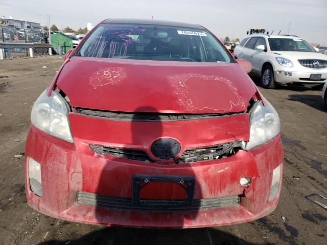 JTDKN3DU5A5125542 - 2010 TOYOTA PRIUS RED photo 5