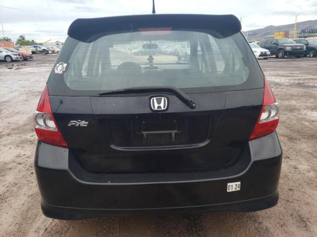 JHMGD38448S046702 - 2008 HONDA FIT BLACK photo 6