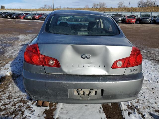 JNKCV51F55M316314 - 2005 INFINITI G35 GRAY photo 6