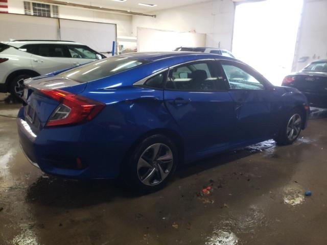 2HGFC2F61KH560148 - 2019 HONDA CIVIC LX BLUE photo 3