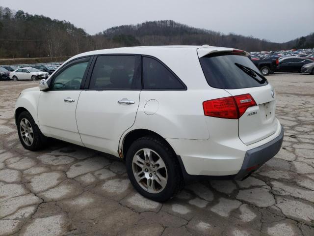 2HNYD28298H516237 - 2008 ACURA MDX WHITE photo 2