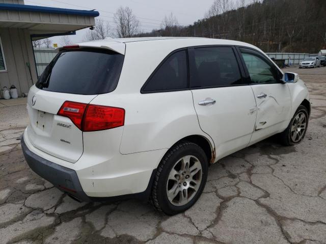 2HNYD28298H516237 - 2008 ACURA MDX WHITE photo 3