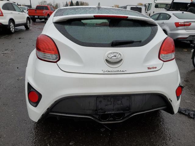 KMHTC6AE2DU151479 - 2013 HYUNDAI VELOSTER TURBO WHITE photo 6