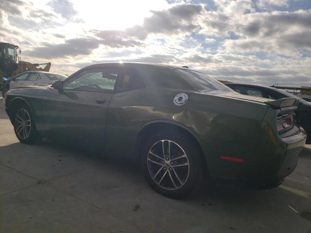 2C3CDZGG7KH676182 - 2019 DODGE CHALLENGER SXT GREEN photo 2