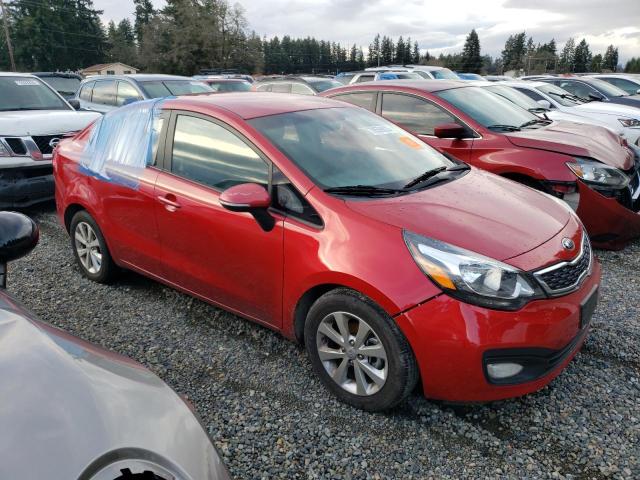 KNADN4A37E6402120 - 2014 KIA RIO EX RED photo 4