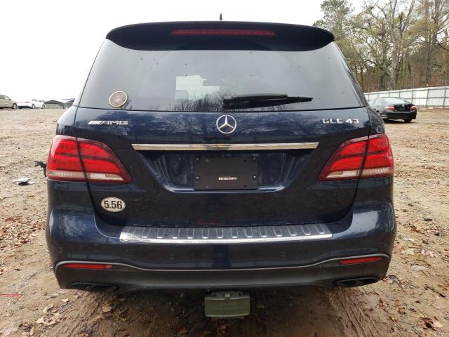 4JGDA6EB2HA958005 - 2017 MERCEDES-BENZ GLE 43 AMG BLUE photo 6