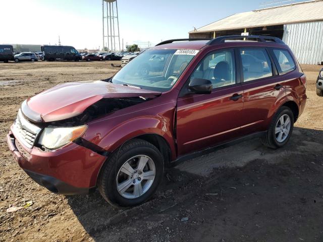 JF2SH6BC8AH769569 - 2010 SUBARU FORESTER XS BURGUNDY photo 1