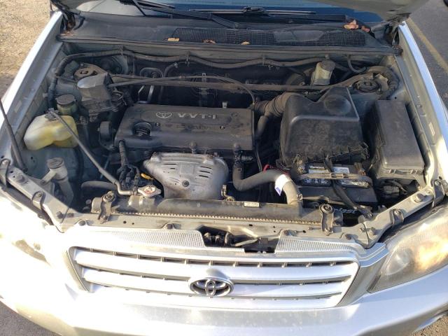 JTEGD21A210012850 - 2001 TOYOTA HIGHLANDER SILVER photo 11