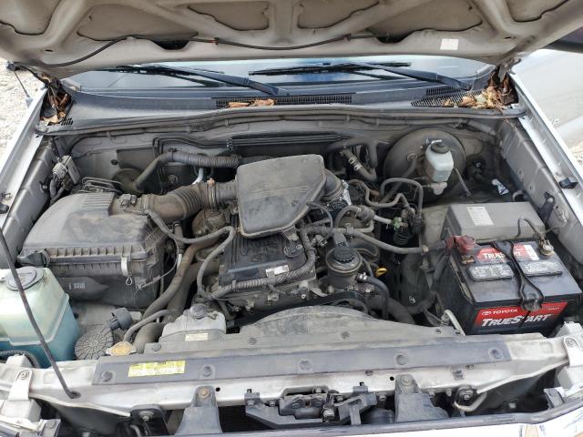 5TETX22N05Z114598 - 2005 TOYOTA TACOMA ACCESS CAB ვერცხლისფერი ფოტო 11