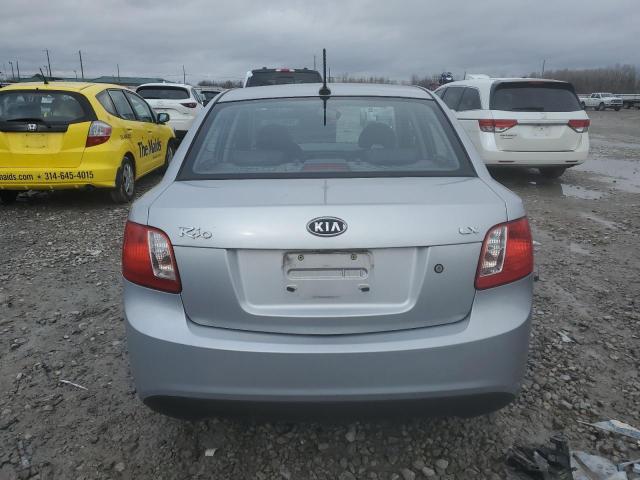 KNADH4A3XA6610722 - 2010 KIA RIO LX SILVER photo 6