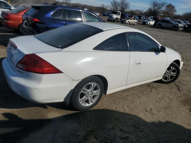 1HGCM72337A015275 - 2007 HONDA ACCORD LX WHITE photo 3