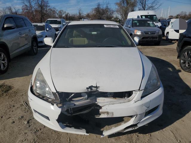 1HGCM72337A015275 - 2007 HONDA ACCORD LX WHITE photo 5