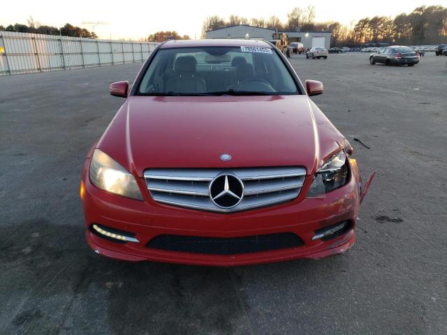 WDDGF5EB9BA516896 - 2011 MERCEDES-BENZ C 300 RED photo 5