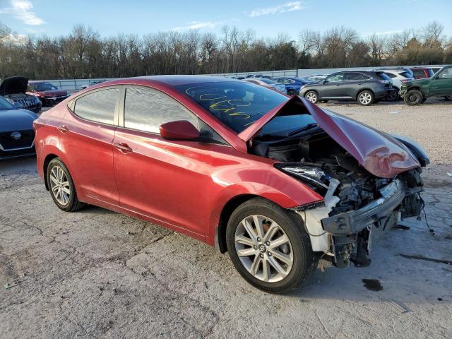 5NPDH4AE7FH618908 - 2015 HYUNDAI ELANTRA SE MAROON photo 4